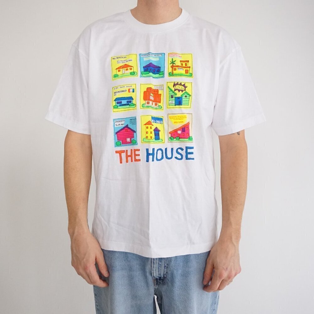 Vintage '90s Boota Goods White The House Real Estate Single Stitch T-Shirt Mediu